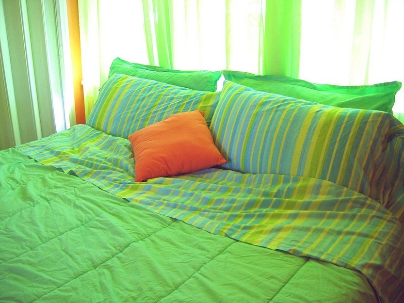 Зелёный цвет постельного белья по фен-шуй