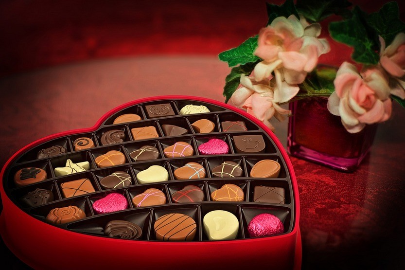 Шоколадные конфеты в зоне любви по фен-шуй