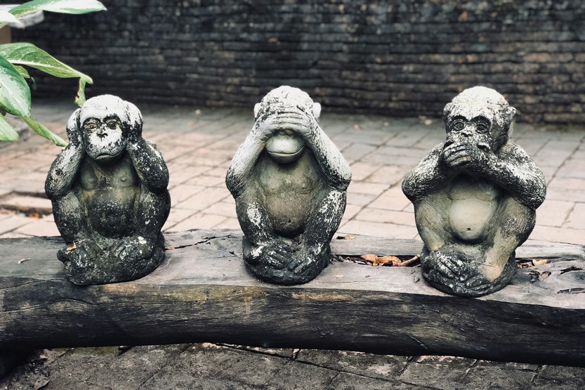 Три обезьяны по фен-шуй